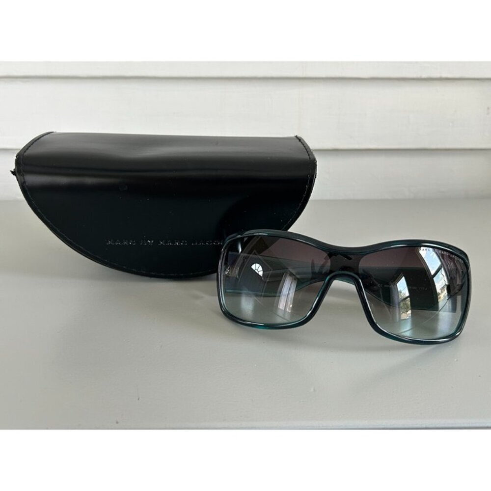 Marc Jacobs Mmj020/N/S Women's Teal Black Gradient Oversized Designer Sunglasses